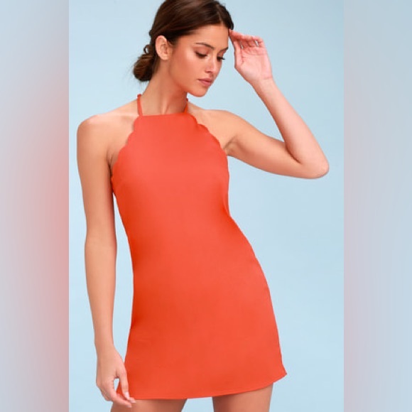 Dresses & Skirts - Lulu’s “Endlessly Endearing Coral Dress” - M